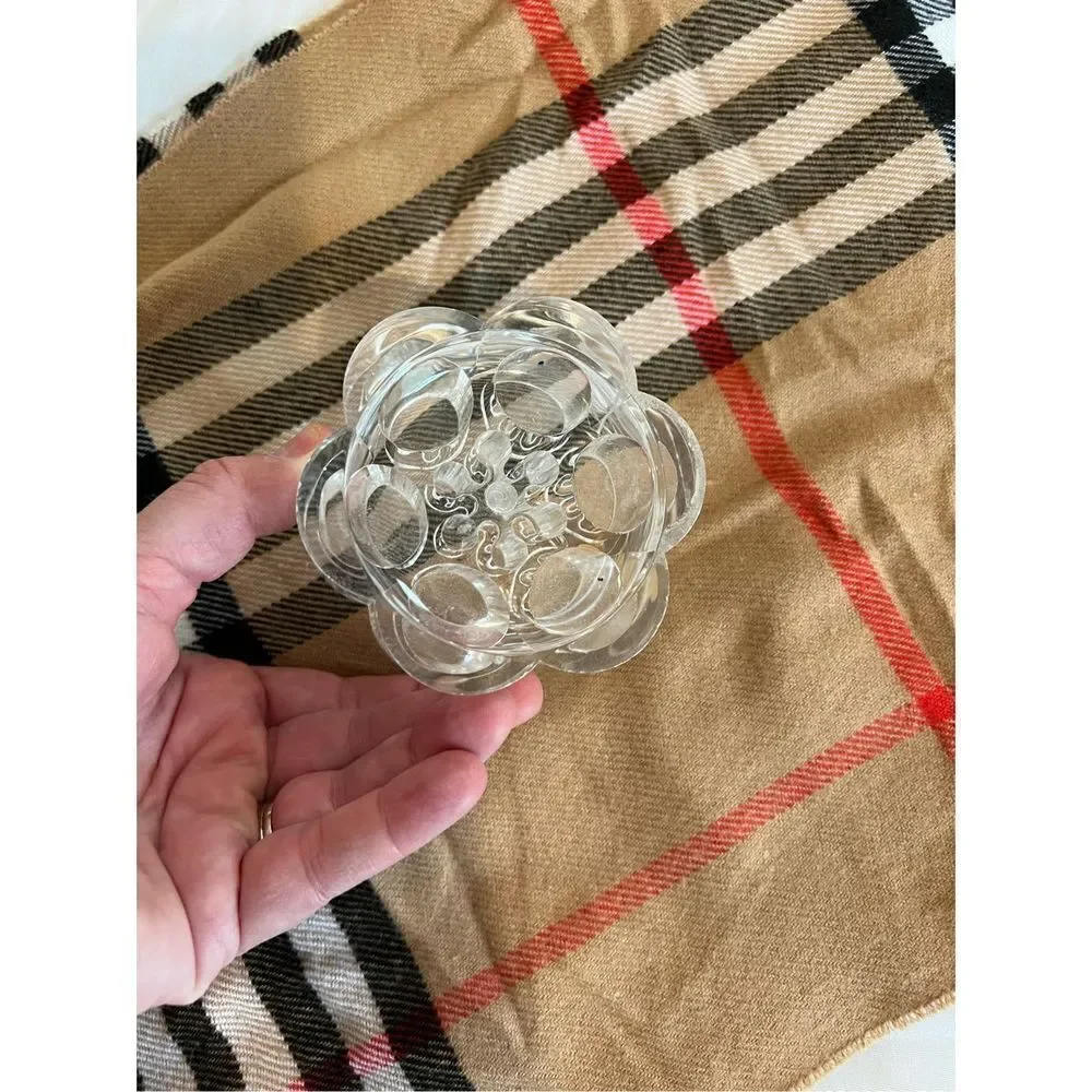 Clear acrylic makeup brush holder